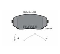 Set di pastiglie freno TEXTAR 2351505, anteriore