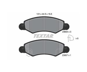 Set di pastiglie freno TEXTAR 2360501, anteriore