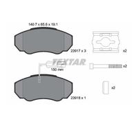 Set di pastiglie freno TEXTAR 2391701, anteriore