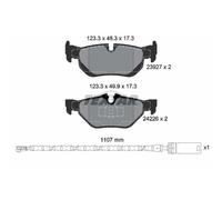 Set di pastiglie freno TEXTAR 2392707, posteriore