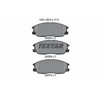 Set di pastiglie freno TEXTAR 2406801, anteriore