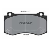 Set di pastiglie freno TEXTAR 2407501, fronte