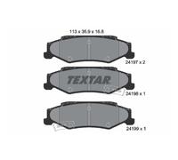 Set di pastiglie freno TEXTAR 2419701, posteriore