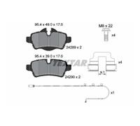 Set di pastiglie freno TEXTAR 2428904, posteriore