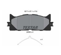Set di pastiglie freno TEXTAR 2435001, anteriore