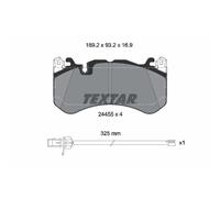 Set di pastiglie freno TEXTAR 2445501, anteriore