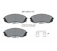 Set di pastiglie freno TEXTAR 2459701, anteriore