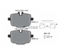 Piastra di montaggio specchio + Tubo di aspirazione aria TEXTAR per BMW 5 G30 5