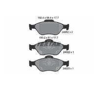 Set di pastiglie freno TEXTAR 2495201, anteriore