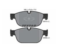 Set di pastiglie freno TEXTAR 2507001, anteriore