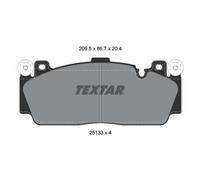 TEXTAR 2513301 Kit pastiglie freni
