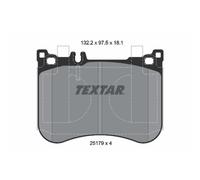 Set di pastiglie freno TEXTAR 2517901, fronte