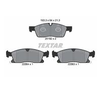 Set di pastiglie freno TEXTAR 2519207, anteriore