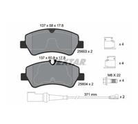 Set di pastiglie freno TEXTAR 2560303, posteriore
