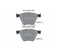Set di pastiglie freno TEXTAR 2567501, anteriore