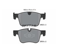 TEXTAR 2583301 Kit pastiglie freno, Freno a disco per CITROËN,PEUGEOT