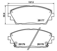 TEXTAR 2617701 Kit pastiglie freni