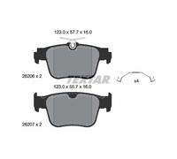 Set di pastiglie freno TEXTAR 2620601, posteriore