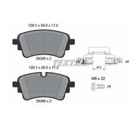 Set di pastiglie freno TEXTAR 2626501, posteriore