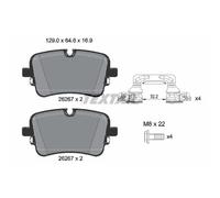 Set di pastiglie freno TEXTAR 2626701, posteriore