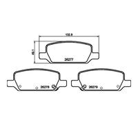 Set di pastiglie freno TEXTAR 2627701, posteriore