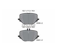 Set di pastiglie freno TEXTAR 2639001, posteriore