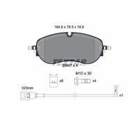 Set di pastiglie freno TEXTAR 2640701, anteriore