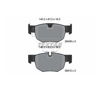 Textar Kit pastiglie freni 2640901 posteriore freno a disco per JAGUAR F-PACE (X761)