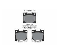 Set di pastiglie freno TEXTAR 2642301, posteriore