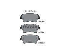 Pastiglie freno Coda veicolo 2650301 TEXTAR
