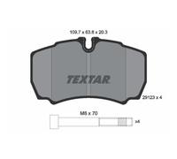 Set di pastiglie freno TEXTAR 2912303