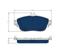 TRW GDB1932BTE Kit pastiglie freno, Freno a disco per MERCEDES-BENZ