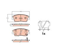 TRW GDB2197 Kit pastiglie freni