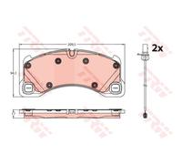 TRW GDB2243 Kit pastiglie freni