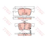 TRW GDB2252 Kit pastiglie freni