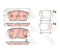 TRW GDB2253 Kit pastiglie freni