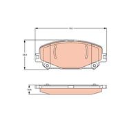 TRW GDB2268 Kit pastiglie freno, Freno a disco per RENAULT