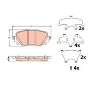 Set di pastiglie freno TRW GDB2285,