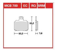 Set di pastiglie freno TRW MCB700SH