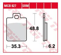 Set di pastiglie freno TRW MCB827