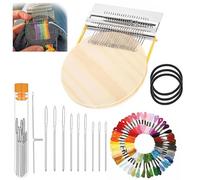 Set di Patch per Maglieria - Kit Patch Maker 2.0, Mini Set di Knitpatch con 14 Ferri da Uncinetto per Principianti e Hobbysti, Attrezzi per Tessitura, Riparazione di Cuciture Rapida, Arte FAI DA TE