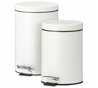 Set di pattumiere 12L + 3L color crema opaco