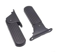 Set di pedali anteriori per bici elettrica e scooter, in gomma antiscivolo, pieghevoli, con piastre in acciaio ispessito, coppia sinistra e destra, nero, lunghezza 141 mm (5 cm)