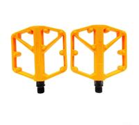 Set di pedali per mountain bike con struttura in lega di alluminio e cuscinetti DU per un migliore controllo del pedale (arancione)