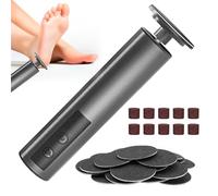 Set di pedicure elettrico 2 in 1 per la rimozione dei calli elettrico ricaricabile, 3 velocità regolabile, per talloni screpolati, calli