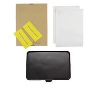 Set di pellicole protettive in vetro temperato e cover in silicone per TM7, pellicola trasparente sensibile al tocco con custodia protettiva nera, confezione da 2 pezzi in vetro + 1 cover