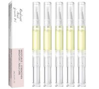 Set di penna per olio per cuticole, penna olio in crescita per chiodi da 5 pezzi per la riparazione delle unghie, cuticola per idratare la pelle, unghie per crescita e resistenza, strumenti di cure p