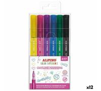Set di Pennarelli Alpino OUTLINE COLOR EXPERIENCE Multicolore [12 Unità]
