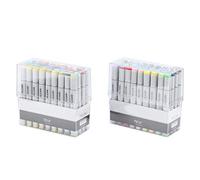 Set di pennarelli artistici a doppia punta a base di alcool, per artisti, bambini e principianti, 72 colori vivaci per schizzi, manga e graffiti