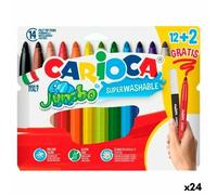 Set di Pennarelli Carioca JUMBO Multicolore 12 Pezzi [24 Unità]
